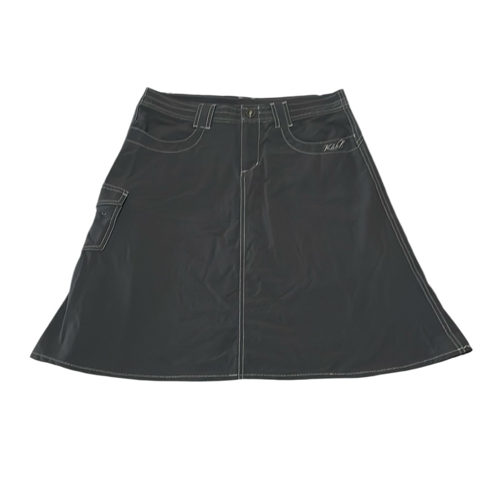 Kuhl Cargo Skirt Athletic Outdoors Hiking Women's Size 6 Flare Stretch Gray